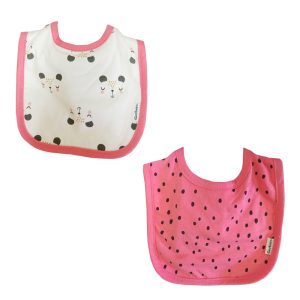 K1048912 Babero De Tela Para Bebé Gerber 2pz Niña Rosa