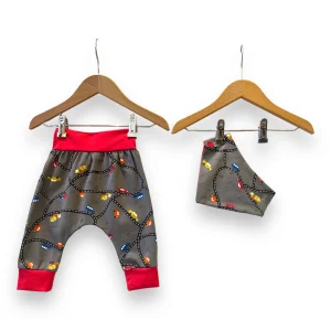 Conjunto pantalón y bandana Coches